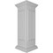Ekena Millwork 12"W x 40"H Corner Newel Post with Panel, Flat Capital & Base Trim (Installation kit included) NWL12X40CPF0B0 - alternate 2